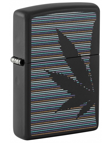 Brichetă Zippo 48927 Cannabis Leaf over Pinstripes
