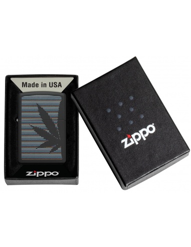 Brichetă Zippo 48927 Cannabis Leaf over Pinstripes