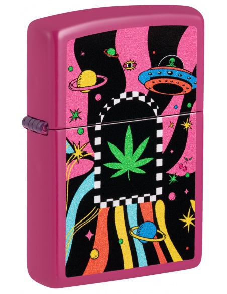 Brichetă Zippo 48928 Cannabis Leaf and Trippy Design