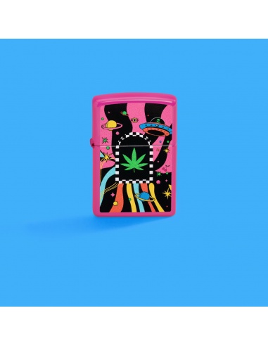 Brichetă Zippo 48928 Cannabis Leaf and Trippy Design