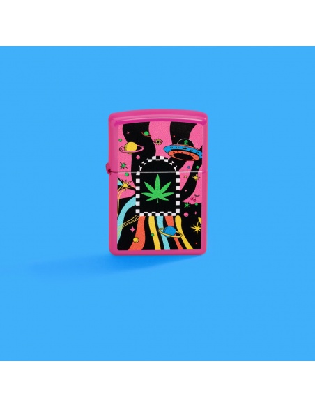 Brichetă Zippo 48928 Cannabis Leaf and Trippy Design