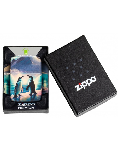 Brichetă Zippo 46014 Penguin Pair - Glow-in-the-Dark