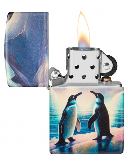 Brichetă Zippo 46014 Penguin Pair - Glow-in-the-Dark