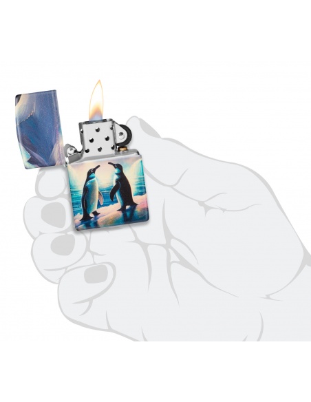 Brichetă Zippo 46014 Penguin Pair - Glow-in-the-Dark