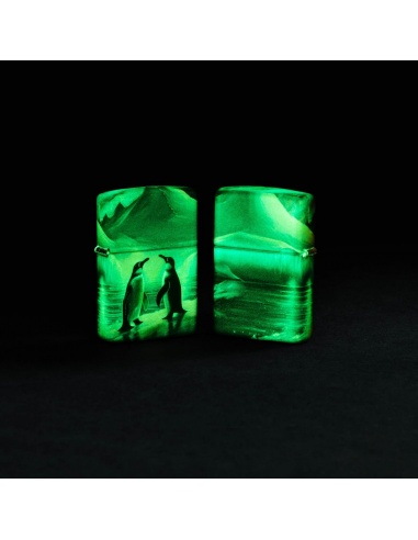 Brichetă Zippo 46014 Penguin Pair - Glow-in-the-Dark