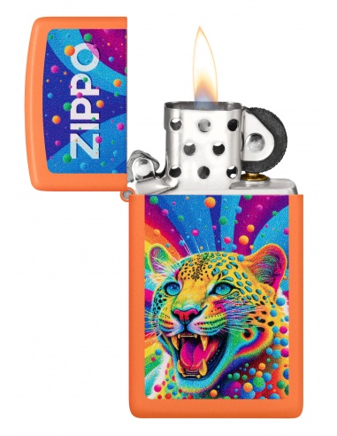 Brichetă Zippo 46018 Pop-art Leopard Slim
