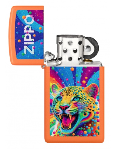Brichetă Zippo 46018 Pop-art Leopard Slim