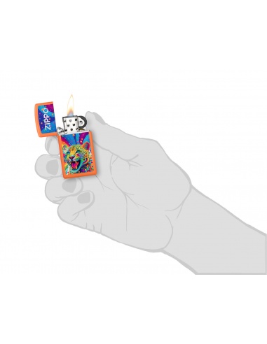 Brichetă Zippo 46018 Pop-art Leopard Slim