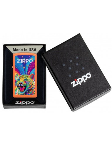 Brichetă Zippo 46018 Pop-art Leopard Slim