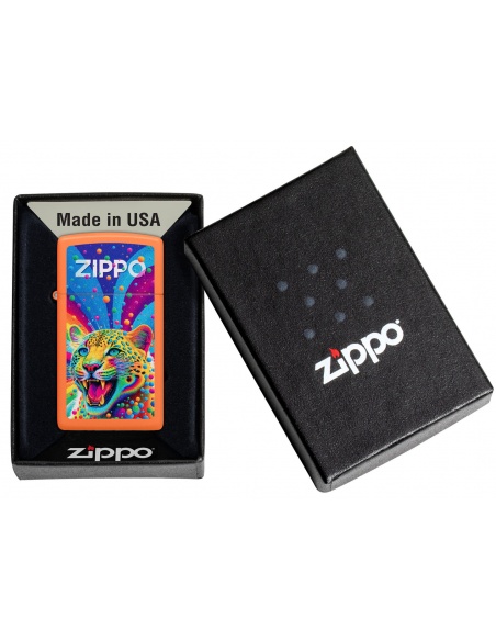 Brichetă Zippo 46018 Pop-art Leopard Slim