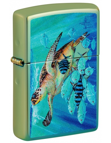 Brichetă Zippo 48967 Guy Harvey Sea Turtle and Fish