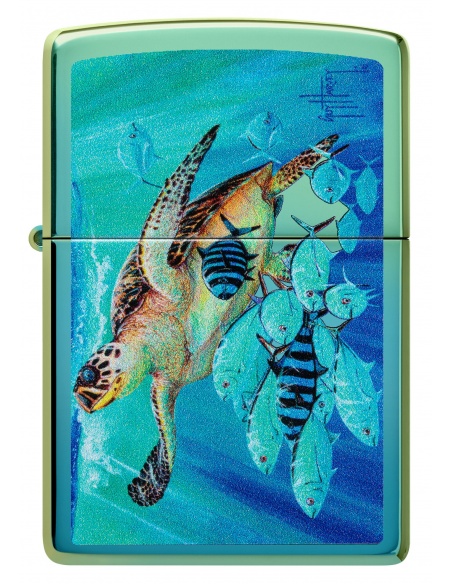 Brichetă Zippo 48967 Guy Harvey Sea Turtle and Fish