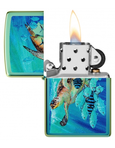Brichetă Zippo 48967 Guy Harvey Sea Turtle and Fish