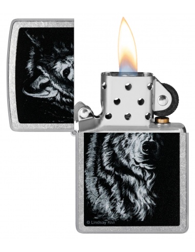 Brichetă Zippo 46149 Lindsay Kivi - Shadow Wolf