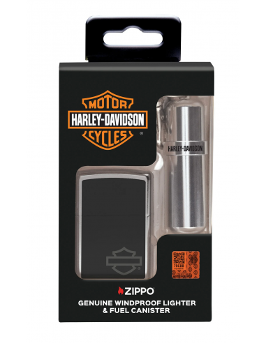Set cadou Zippo Harley-Davidson brichetă + breloc canistră pentru benzină 46131