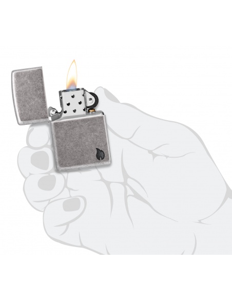 Brichetă Zippo 46399 Armor Series Deep Carved Flame