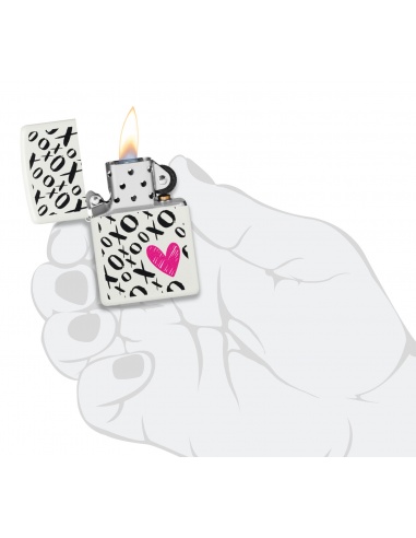 Brichetă Zippo 46471 Pink Heart Hugs and Kisses