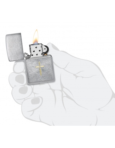 Brichetă Zippo 46479 Brass Religious Cross