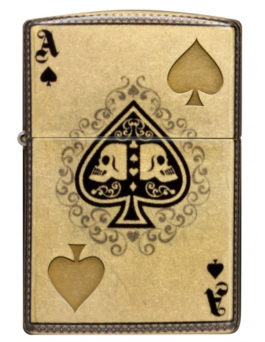 Brichetă Zippo 46388 Ace of Spades with Skulls