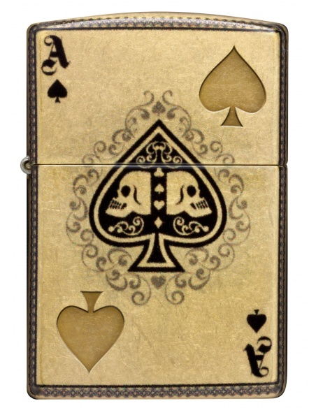Brichetă Zippo 46388 Ace of Spades with Skulls