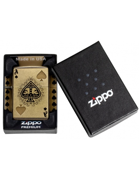 Brichetă Zippo 46388 Ace of Spades with Skulls