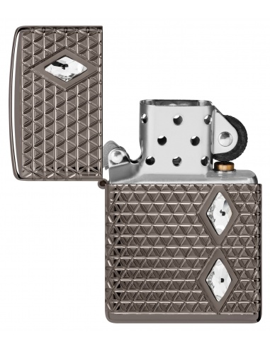 Brichetă Zippo 46316 Diamond Pattern Deep Carved Armor