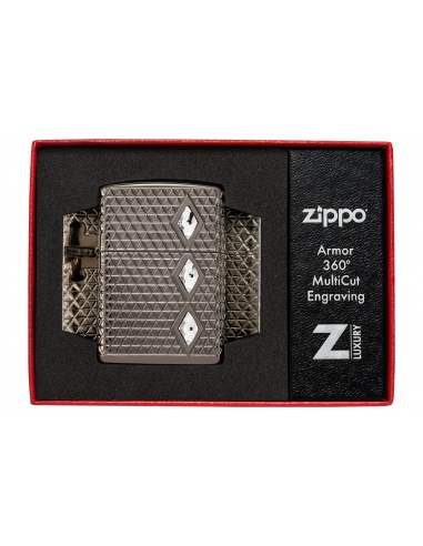 Brichetă Zippo 46316 Diamond Pattern Deep Carved Armor