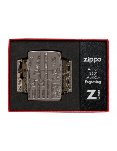 Brichetă Zippo 46312 Reverse Pattern Deep Carved Armor
