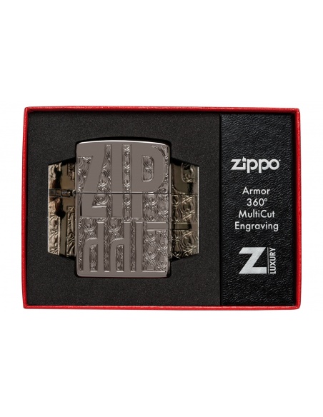 Brichetă Zippo 46312 Reverse Pattern Deep Carved Armor