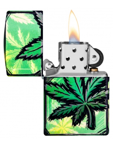 Brichetă Zippo 46253 Cannabis Leaves Glow in the Dark