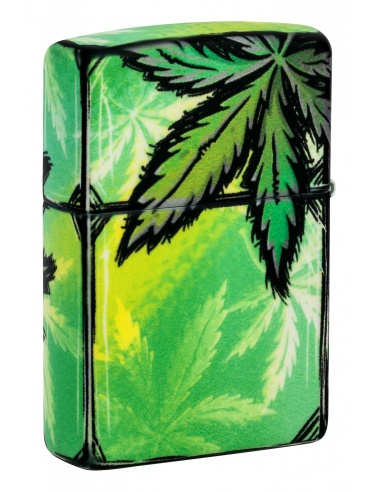 Brichetă Zippo 46253 Cannabis Leaves Glow in the Dark