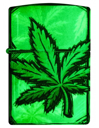 Brichetă Zippo 46253 Cannabis Leaves Glow in the Dark