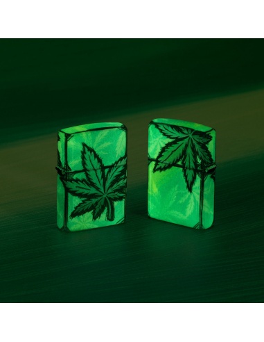 Brichetă Zippo 46253 Cannabis Leaves Glow in the Dark
