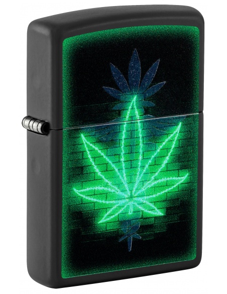 Brichetă Zippo 46266 Gleaming Cannabis Black Light