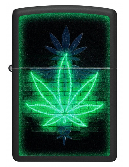 Brichetă Zippo 46266 Gleaming Cannabis Black Light