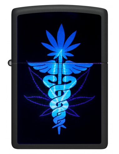 Brichetă Zippo 46266 Gleaming Cannabis Black Light