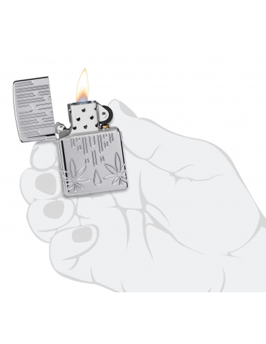 Brichetă Zippo 46303 Waxy Cannabis Leaf Multi-Cut Armor