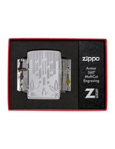 Brichetă Zippo 46303 Waxy Cannabis Leaf Multi-Cut Armor