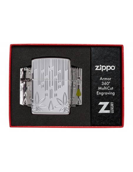 Brichetă Zippo 46303 Waxy Cannabis Leaf Multi-Cut Armor