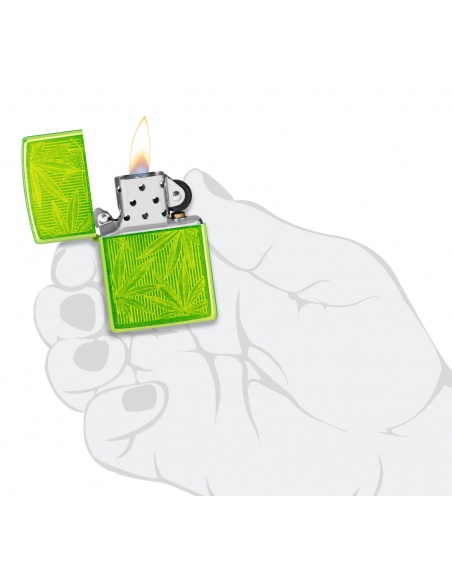 Brichetă Zippo 46269 Iced Cannabis Leaf