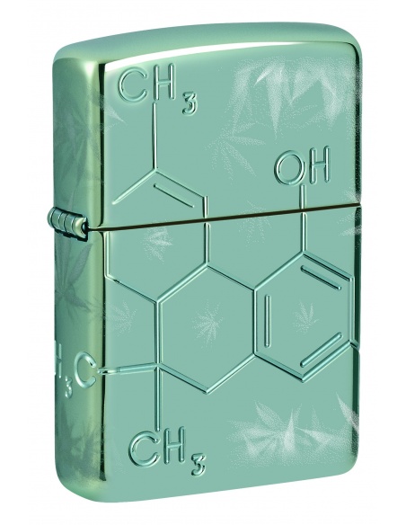 Brichetă Zippo 46313 Cannabis Chemical Compound Deep Carved