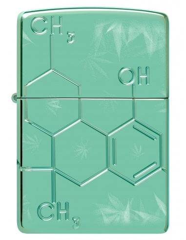 Brichetă Zippo 46313 Cannabis Chemical Compound Deep Carved