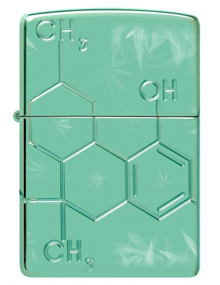 Brichetă Zippo 46313 Cannabis Chemical Compound Deep Carved