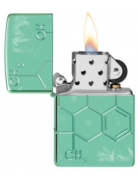 Brichetă Zippo 46313 Cannabis Chemical Compound Deep Carved