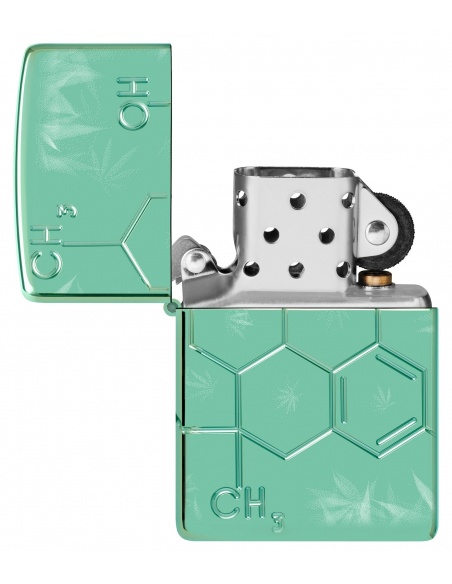 Brichetă Zippo 46313 Cannabis Chemical Compound Deep Carved