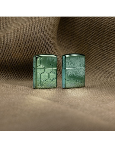 Brichetă Zippo 46313 Cannabis Chemical Compound Deep Carved