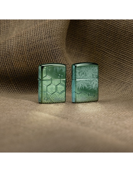 Brichetă Zippo 46313 Cannabis Chemical Compound Deep Carved