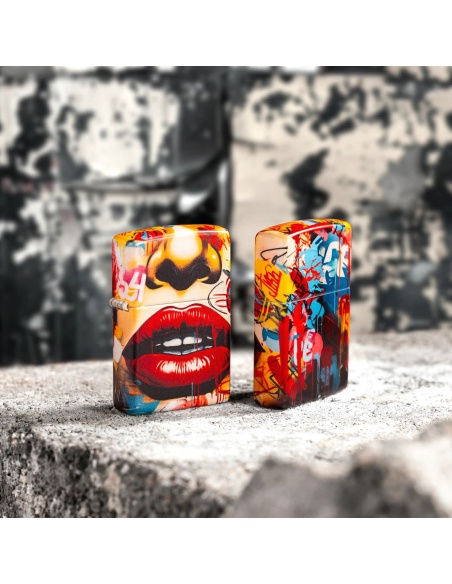 Brichetă Zippo 46257 Red Lips Street Art