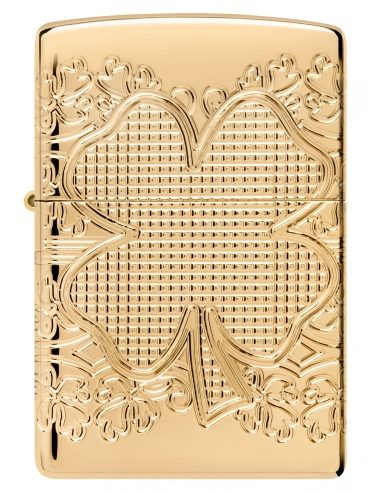 Brichetă Zippo 46301 Lucky Clover Deep Carved Armor