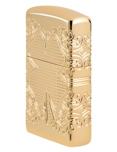 Brichetă Zippo 46301 Lucky Clover Deep Carved Armor